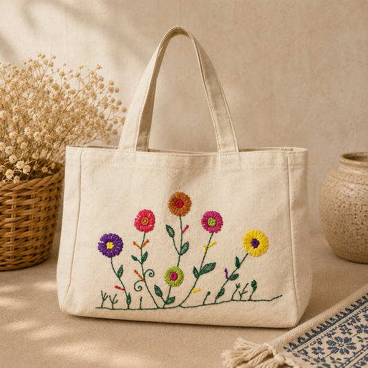 Embroidered Shoulder Bags