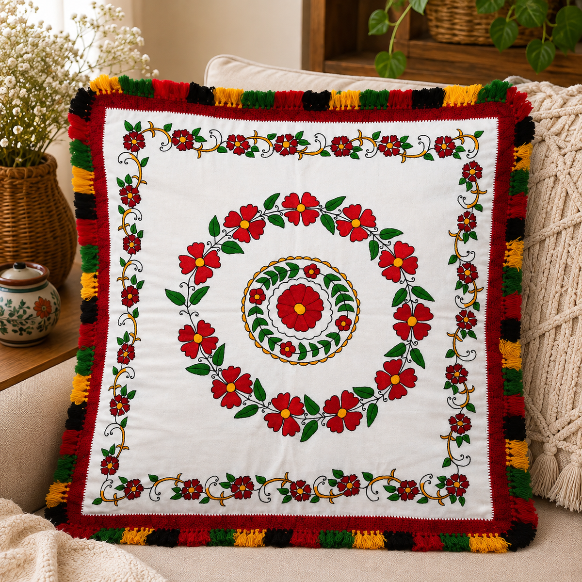 Embroidered Cushion Covers