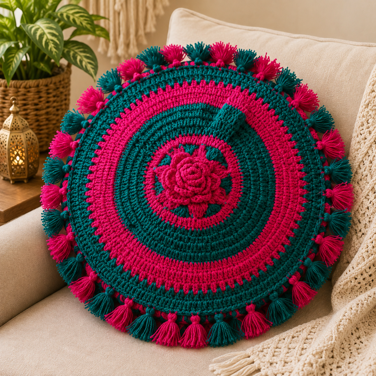 Crochet Cushion Covers