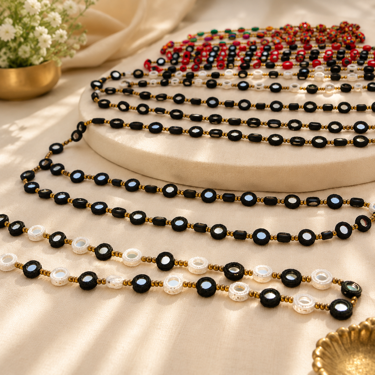 Embroidered Necklaces