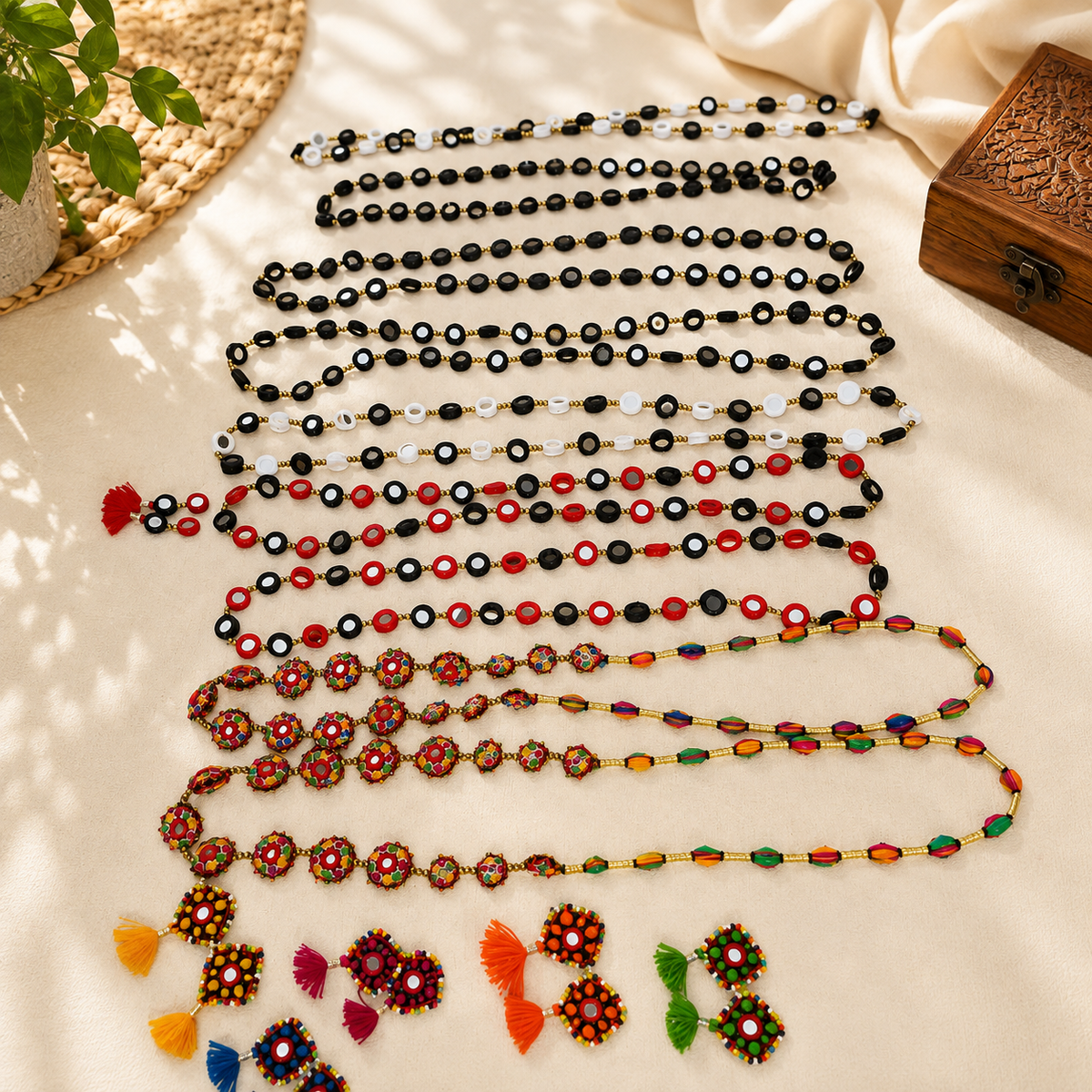 Embroidered Necklaces
