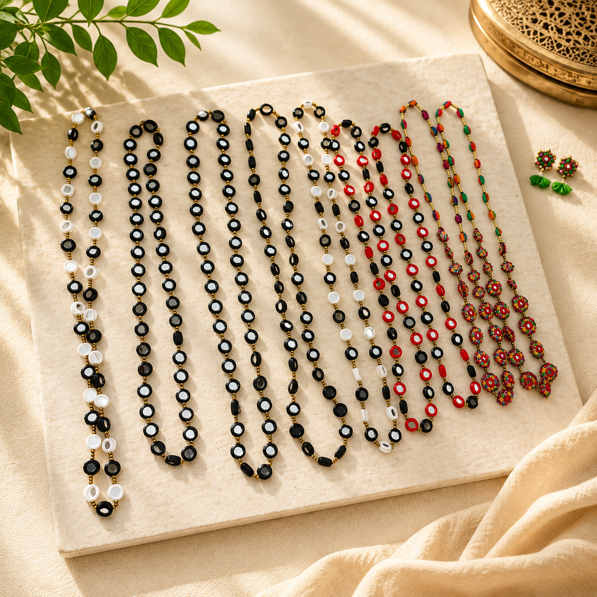 Embroidered Necklaces