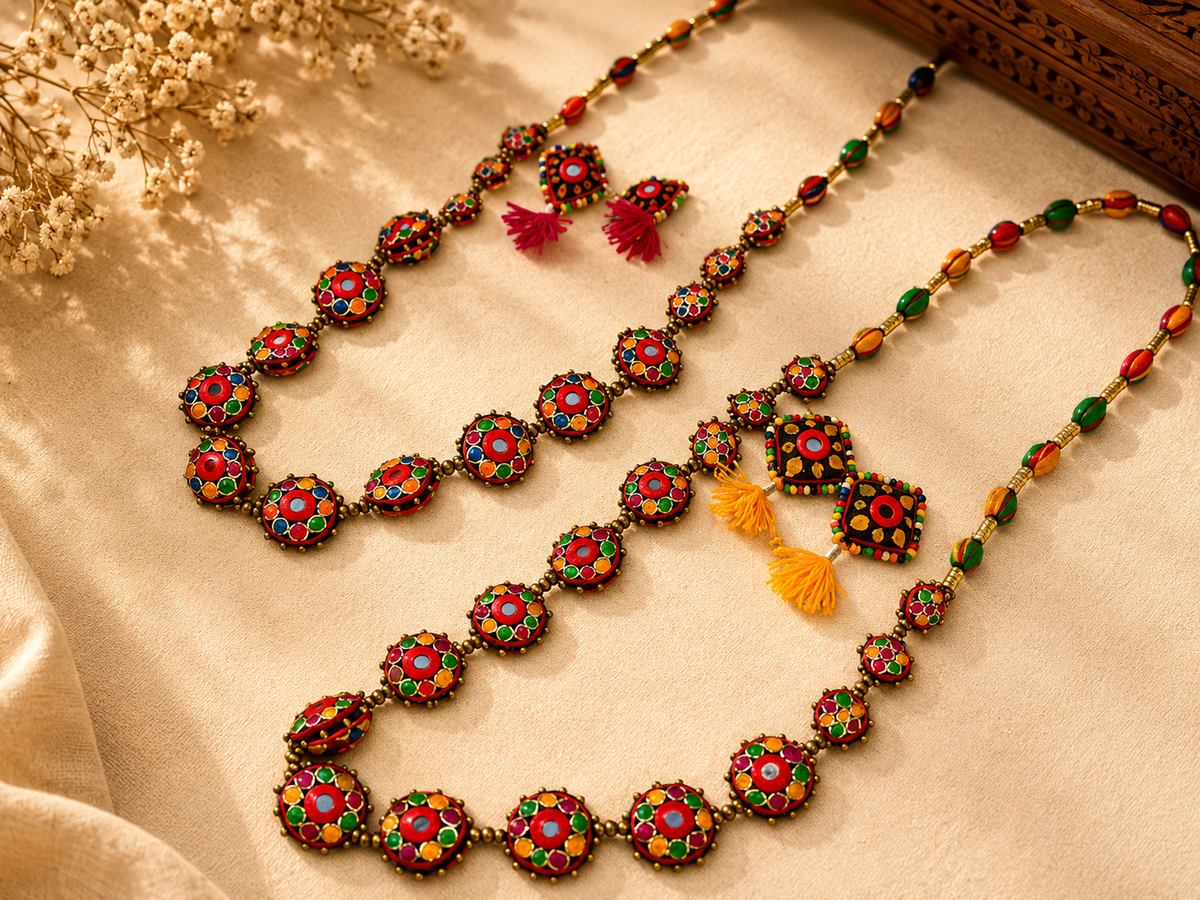 Embroidered Necklaces
