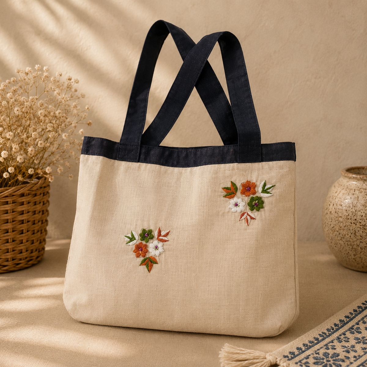 Embroidered Shoulder Bags