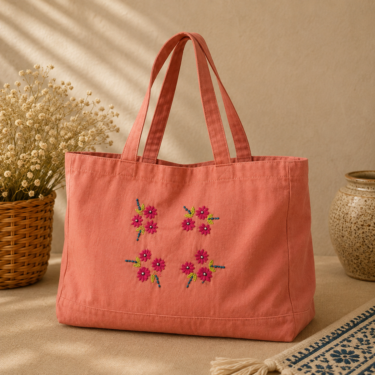 Embroidered Shoulder Bags
