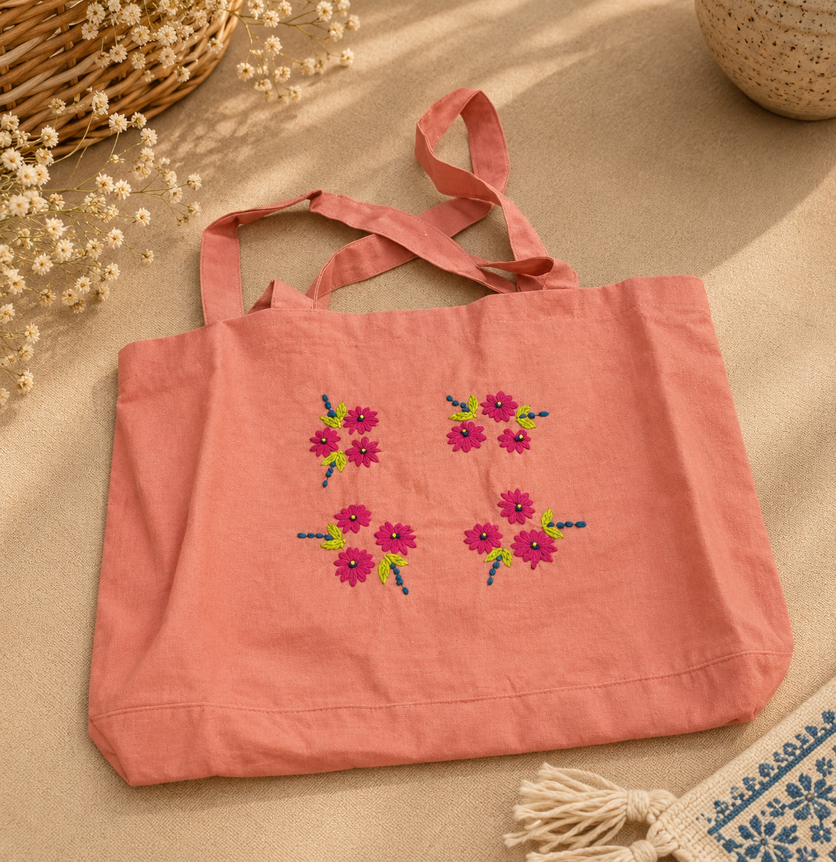 Embroidered Shoulder Bags
