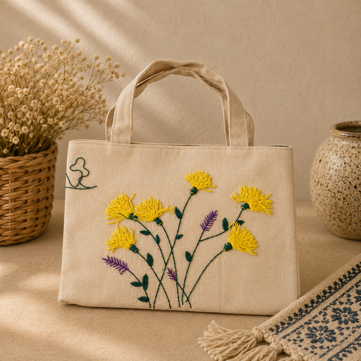 Embroidered Shoulder Bags