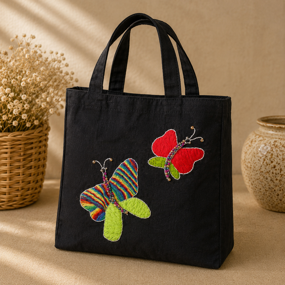 Embroidered Shoulder Bags