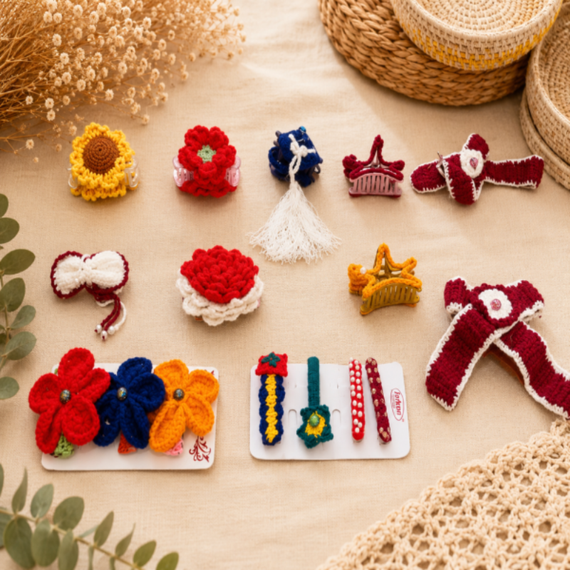 Crochet Hair Clips