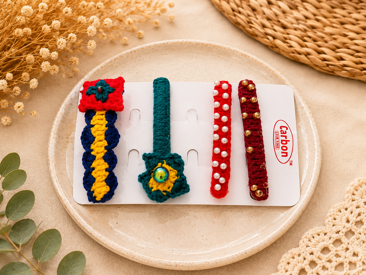 Crochet Hair Clips