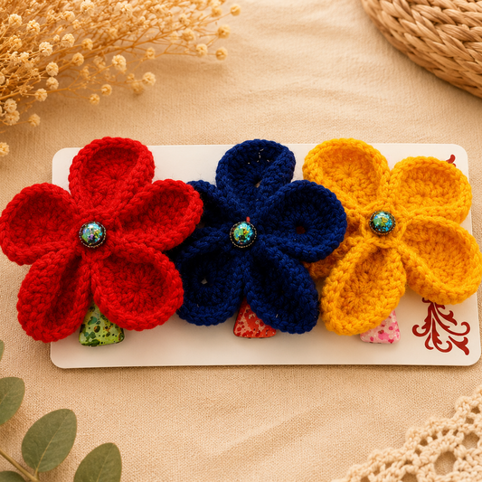 Crochet Hair Clips