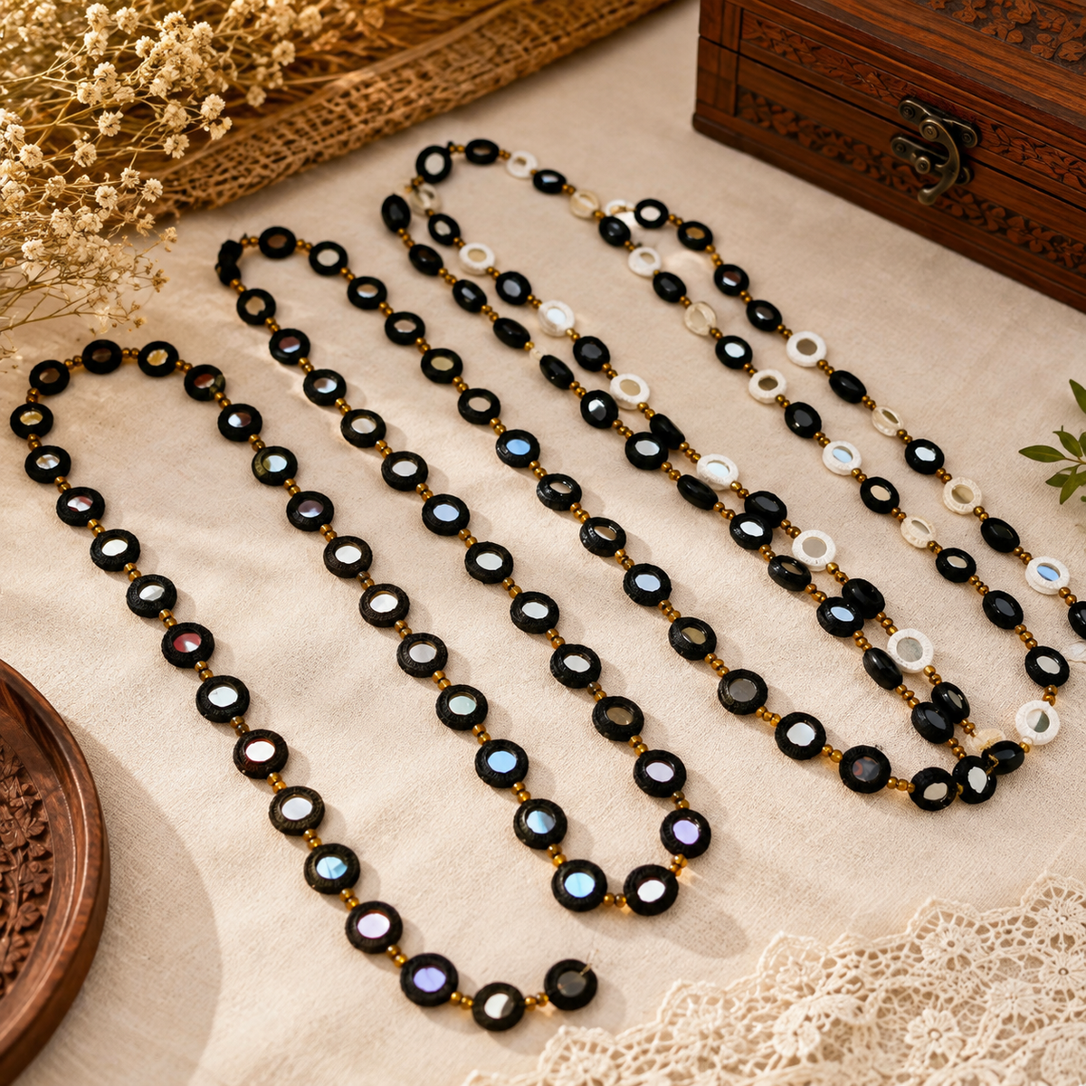 Embroidered Necklaces
