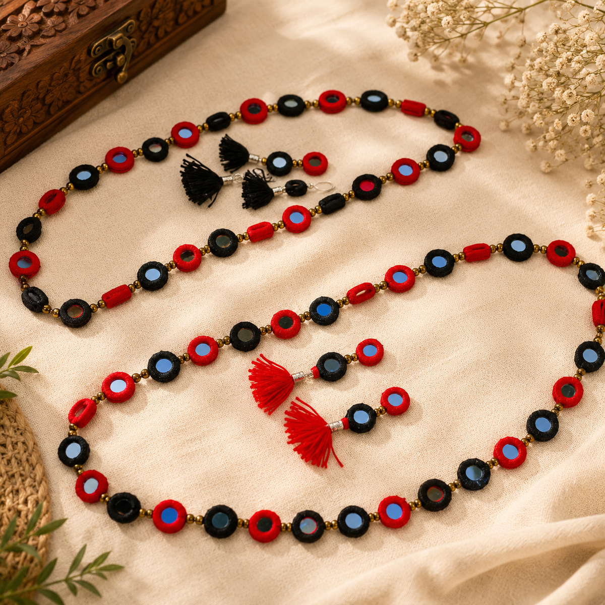 Embroidered Necklaces