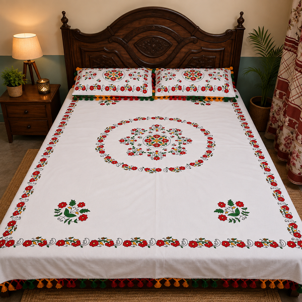 Embroidered Bedsheets