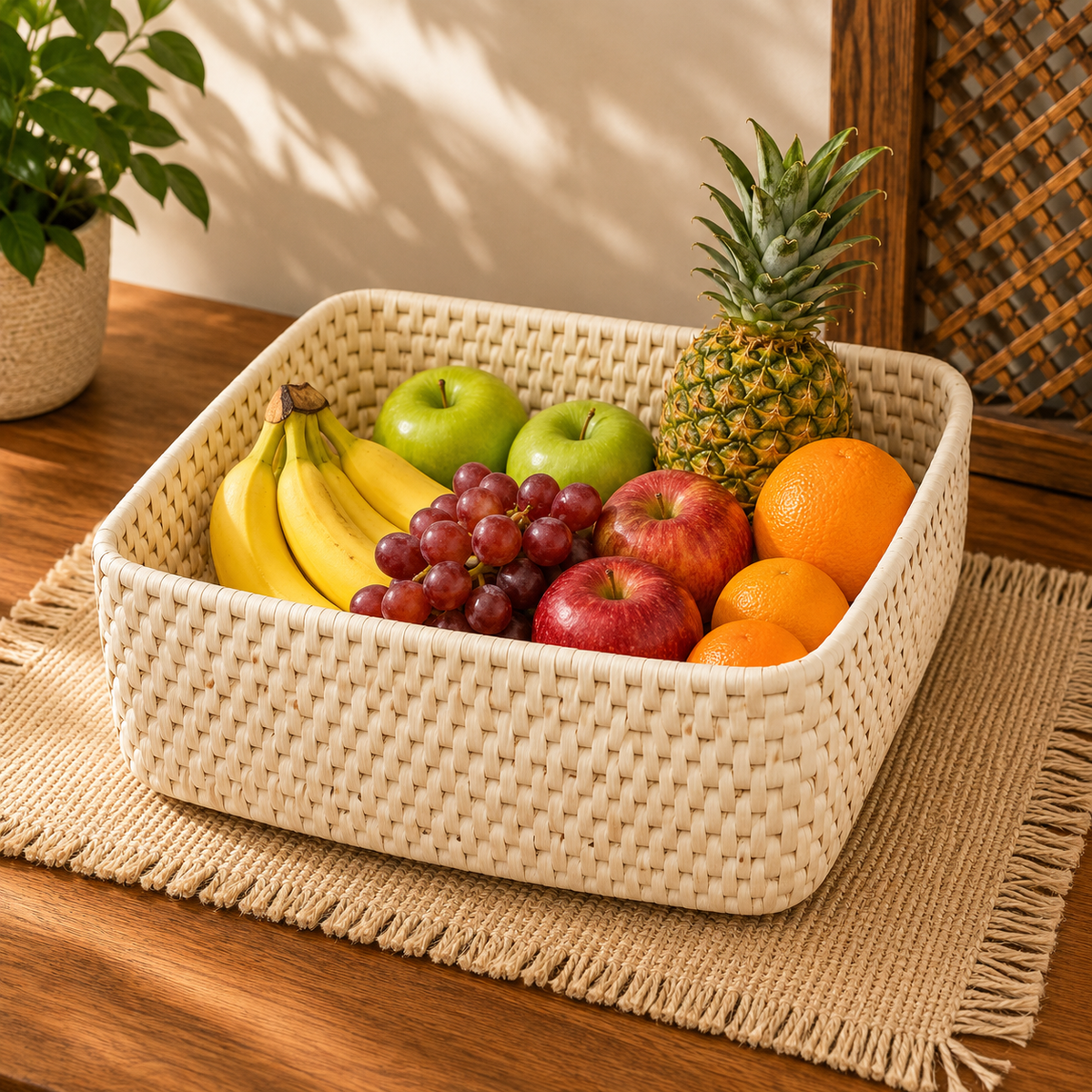 Fruit Basket Set (Square Shaped)