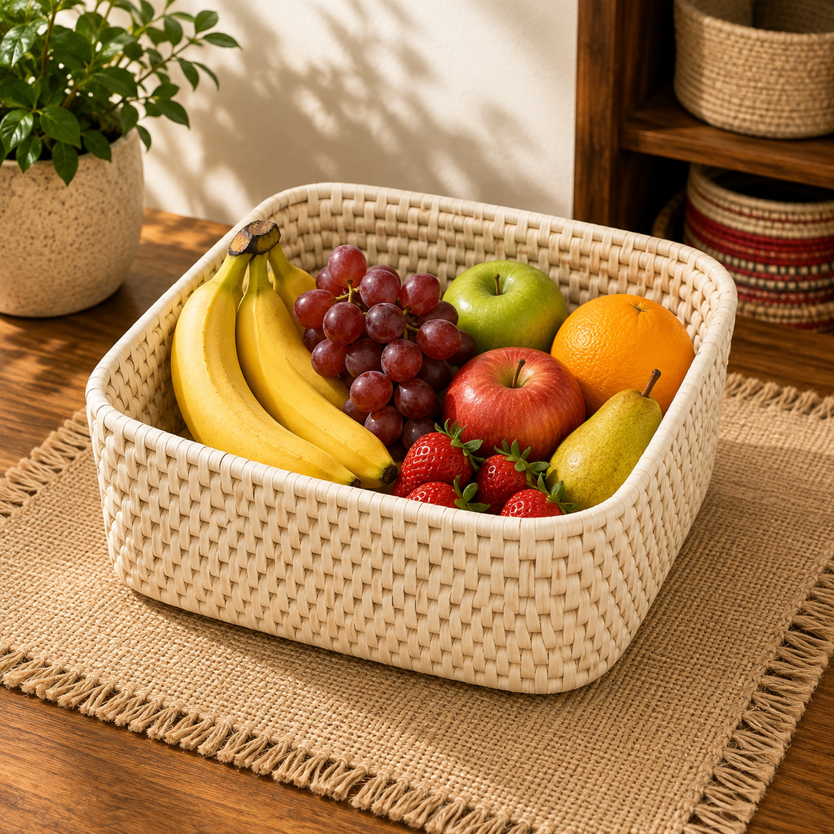 Fruit Basket Set (Square Shaped)
