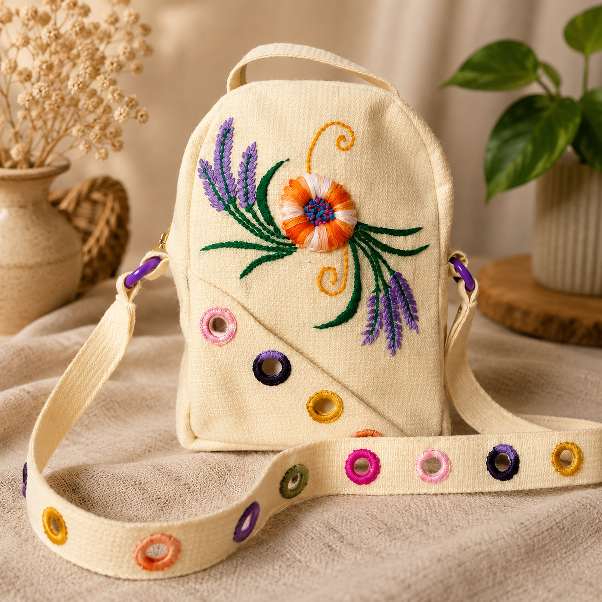 Embroideredcross body bags